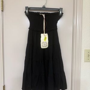 Chelsea & Violet Black Strapless Dress